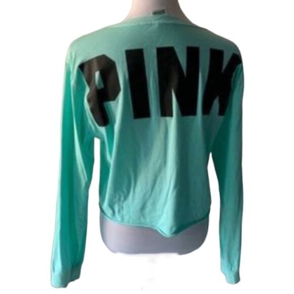PINK Victoria's Secret Tops - Pink Dog Victoria Secrets Green Long Sleeve Top size L